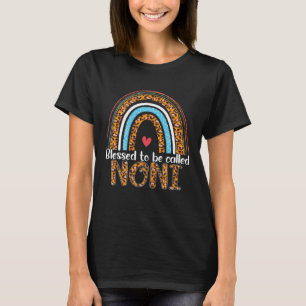 Happy Mothers Day Blessed To Be Called Noni Leopar T-Shirt