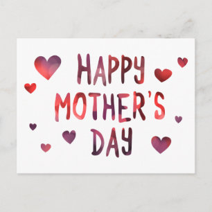 happy mother's day bokeh postcard
