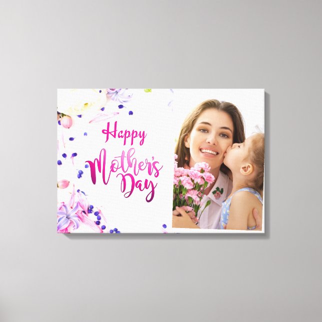 Happy Mother's Day Canvas Print (Front)