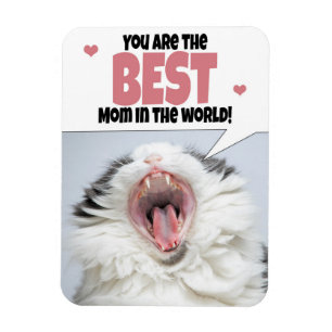 Happy Mother's Day Cat Shouting Humor   Magnet