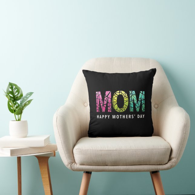 Happy Mothers' Day Celebration Gift Throw Pillow (Chair)