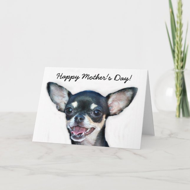 Happy Mother's Day Chihuahua greeting card (Front)