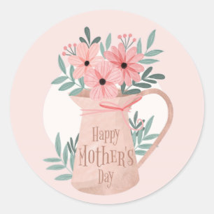 Happy Mother's Day Classic Round Sticker