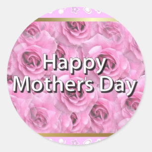 Happy Mother's Day Classic Round Sticker