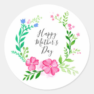 Happy Mother's Day Classic Round Sticker
