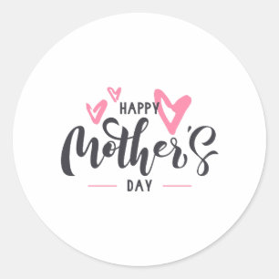Happy Mother's Day Classic Round Sticker