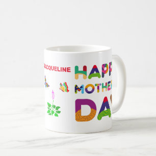 Happy Mother's Day Colourful Customizable Coffee Mug