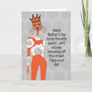 Happy Mother's Day - Crown Thank You Card