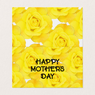 Happy Mother's Day Custom Message Yellow Floral