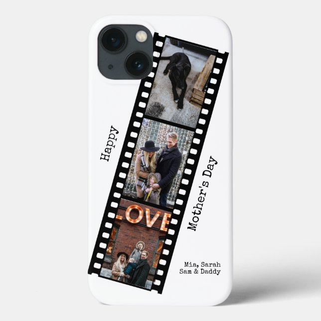 Happy Mothers Day Custom Photos Filmstrip Case-Mat Case-Mate iPhone Case (Back)