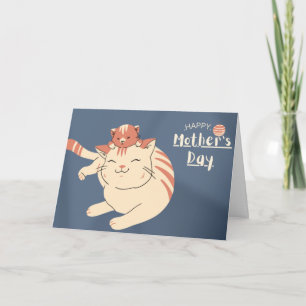 Happy Mother's Day Cute Cat and Kitten Card
