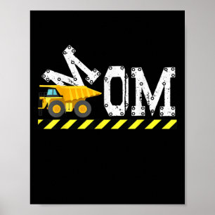 Happy Mothers Day Cute Construction Kids For Mom M Poster