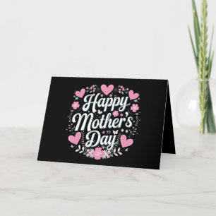 Happy Mother's Day Cute Floral Mom Grandma Thank You Card