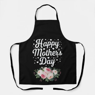 Happy Mother's Day Cute Floral Mom Grandma Wife Apron