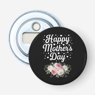 Happy Mother's Day Cute Floral Mom Grandma Wife Bottle Opener