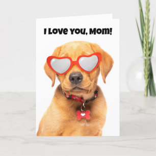 Happy Mother's Day Cute Labrador Puppy  Holiday Card