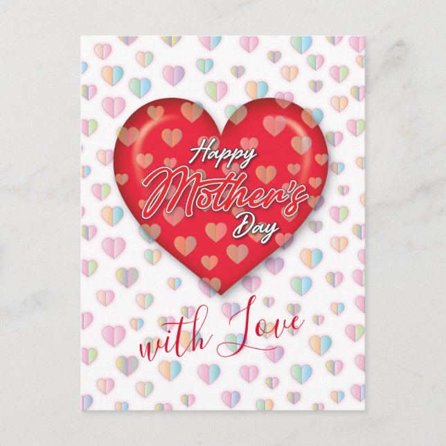 Happy Mothers Day Design Postcard (Front)