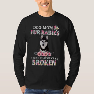 Happy Mother's Day Dog Mom Fur Babies Husky 1 T-Shirt