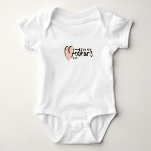 Happy Mother's Day – Elegant Floral Heart Design Baby Bodysuit
