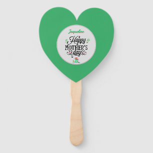 Happy Mother's Day Elegant Frogs Personalized Hand Fan