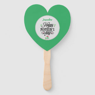 Happy Mother's Day Elegant Frogs Personalized Hand Fan