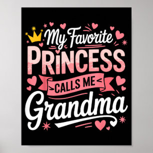 Happy mother's day favorite princess call grandma poster