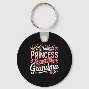 Happy mother's day favourite princess call grandma keychain