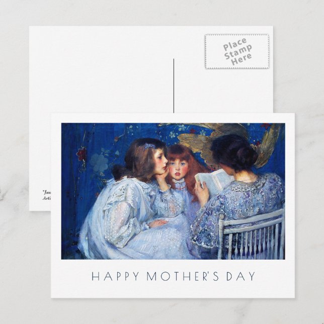 Happy Mother's Day Fine Art Postcard (Front/Back)