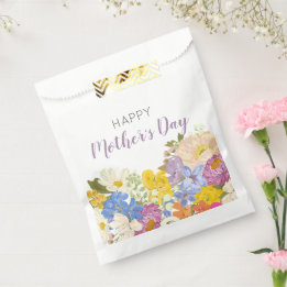 Happy Mother's Day Floral Blooms Favour Bag