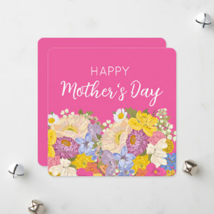 Happy Mother's Day Floral Blooms Holiday Card