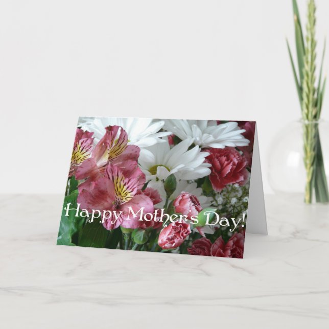 Happy Mother's Day!-Floral Bouquet Card (Front)