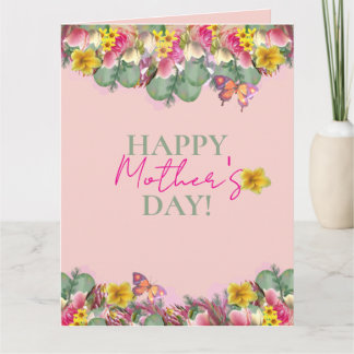 Happy Mother's Day Floral Garden Greeting Card