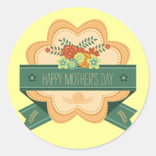 Happy Mother's Day Floral Label