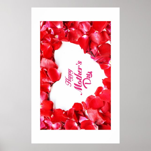 Happy Mother's Day floral Poster (Front)