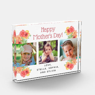 Happy Mother's Day Flowers 3 Photos Photo Block