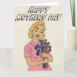 Happy mothers Day Flowers Card