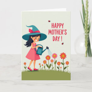 Happy Mothers Day Flowers Card