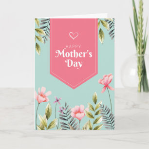 Happy Mother's Day Flowers Card