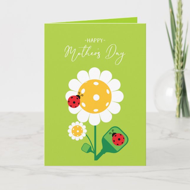 Happy Mother's Day for Pickleball Mom, cute Card (Front)