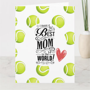Happy Mother's Day for tennis Mom with balls Card