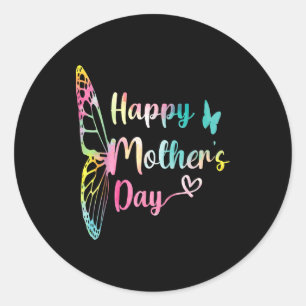 Happy mothers day for women, mom for mother's day classic round sticker