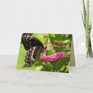 Happy Mother's Day, Friend, butterfly on flower Card