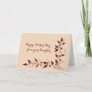 Happy Mother's day from Daughter Card