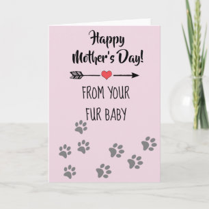 Happy Mother's day from Dog Cat Pet Fur Baby Card