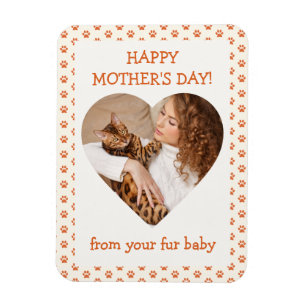 Happy Mother's Day from Fur Baby Pet Photo Magnet