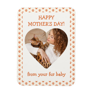 Happy Mother's Day from Fur Baby Pet Photo Magnet