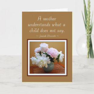 Happy Mother's Day From Son Peonies Card