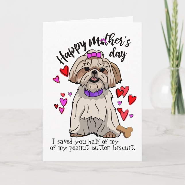 Happy Mother's Day from your Shih Tsu Pup Card (Front)