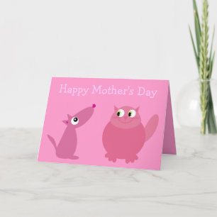 Happy Mother's Day Fur Kid Mom Card