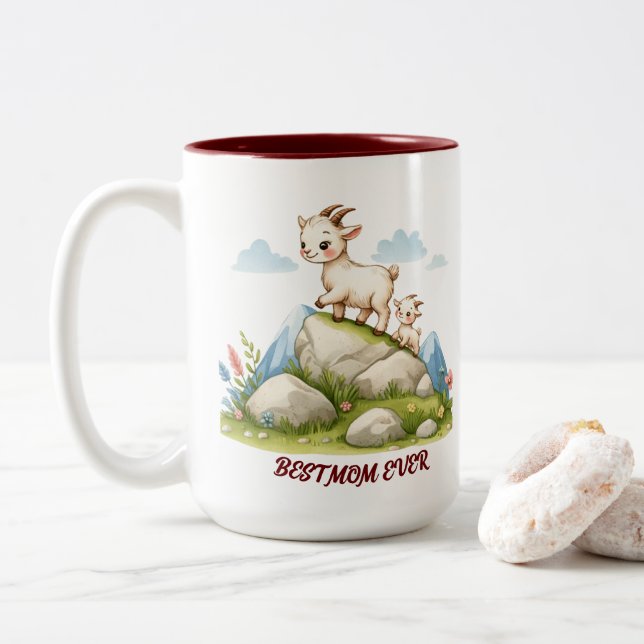 Happy Mother's Day Gift - Best Mom Ever Mug (With Donut)